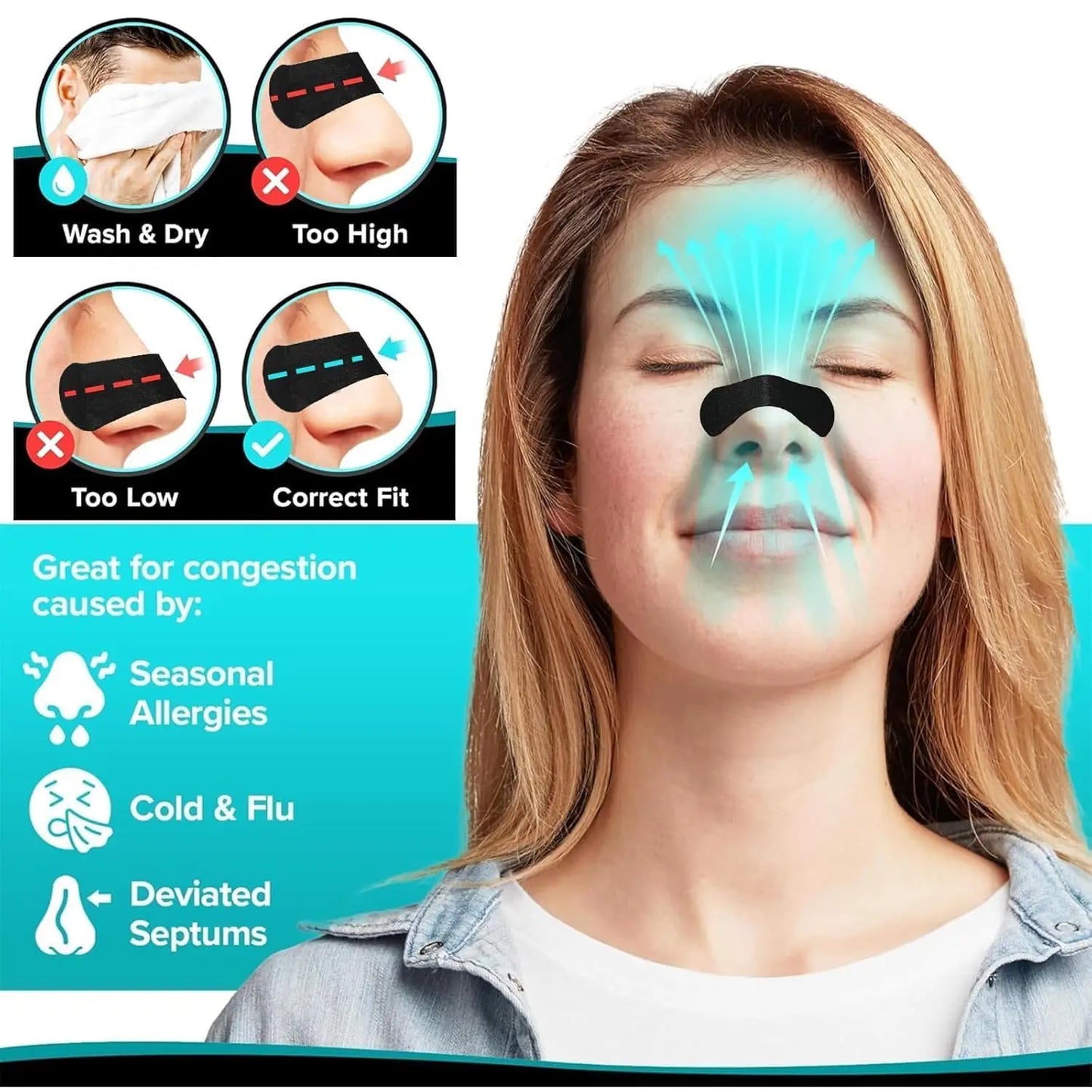 AirFlow Pro – Advanced Breathing Strips for Quality Sleep and Improved Breathing During Exercise