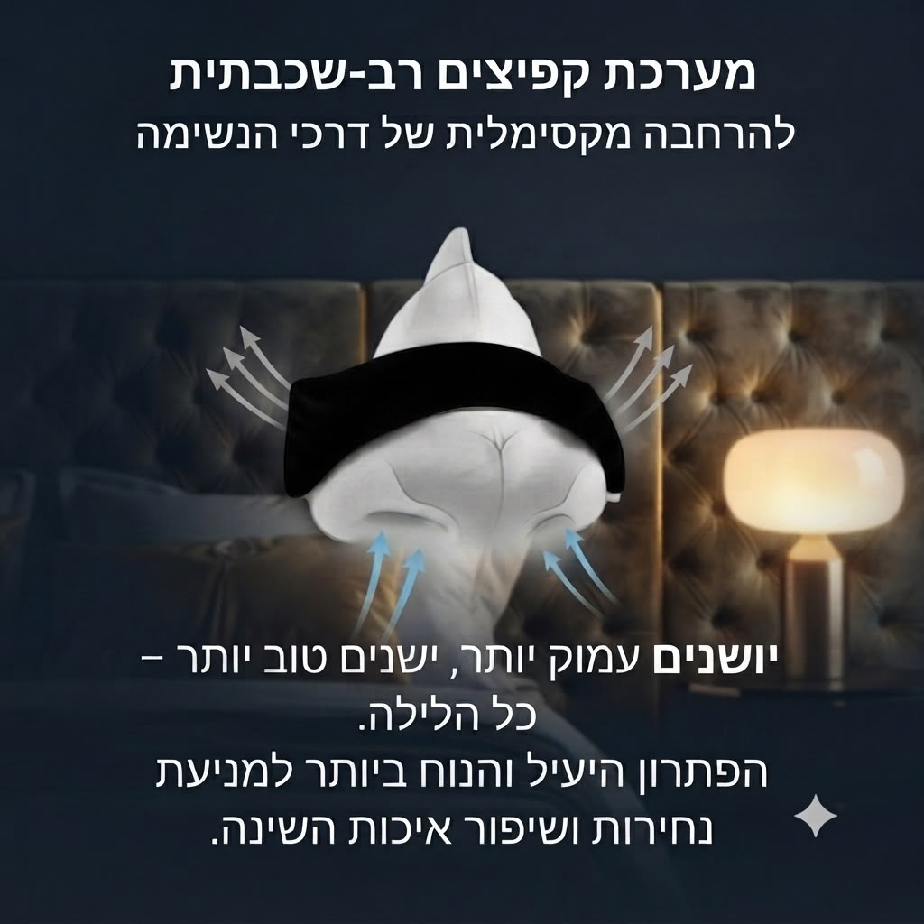 AirFlow Pro – מדבקות נשימה מתקדמות לשינה ואימונים